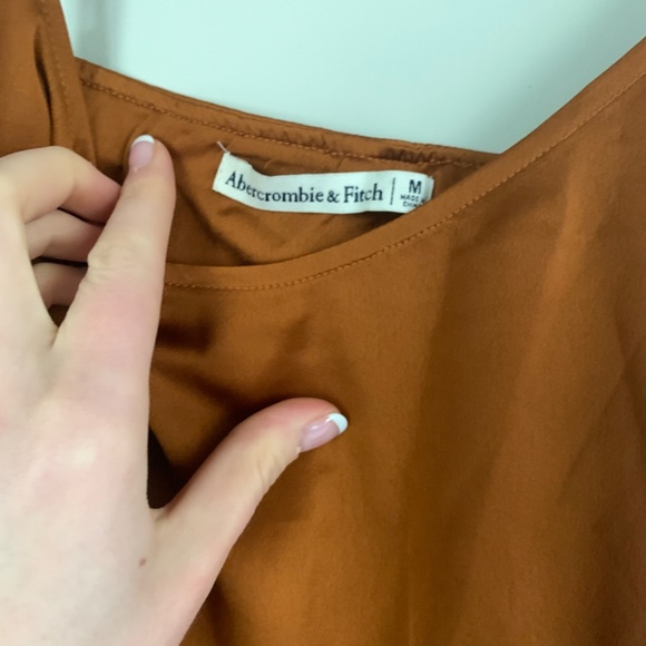 Abercrombie Satin Midi Slip Dress | Size Medium - Picture 4 of 5